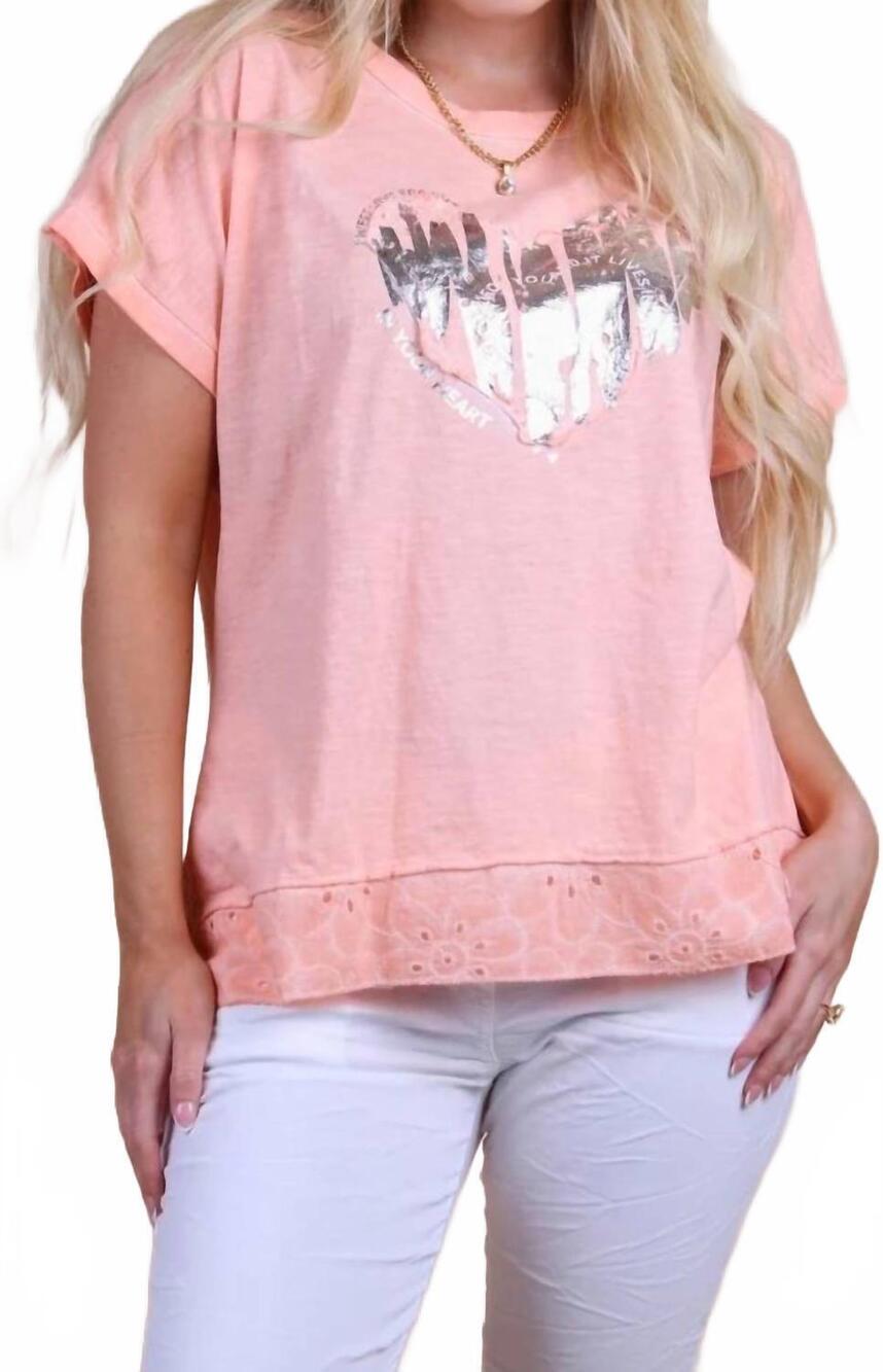 NEW GIGI MODA solare cotton top in melon